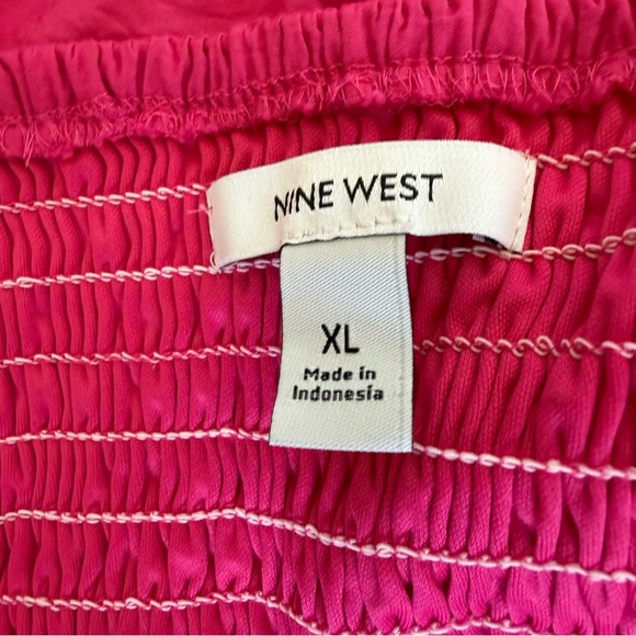 Nine West Baby Doll Mini Dress Hot Pink XL - Picture 7 of 10